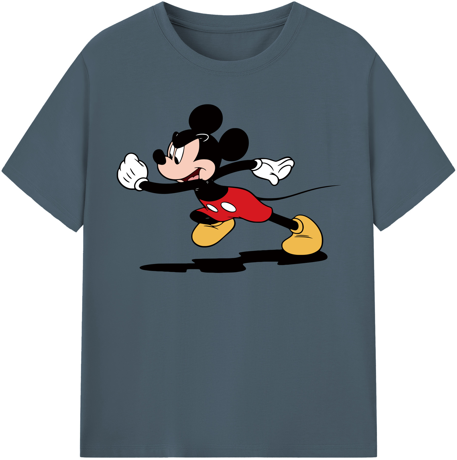 （画像用） ミッキーマウス Mickey Mouse 綿100％半袖Tシャツ（フロントプリント）